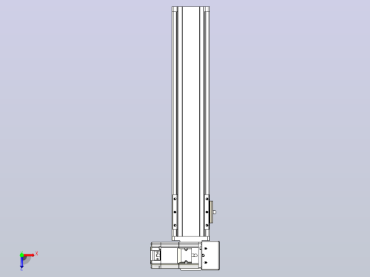 皮带直线轴半封闭可选导轨TPA-HNB-85S-90-L350-RU-C-P20-N3俯视缩略图