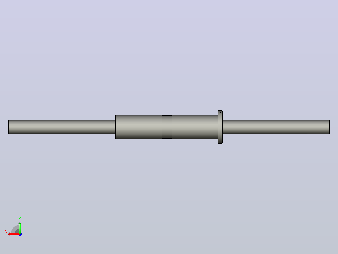 DKFZD6340-5滚珠丝杆3D模型后视图