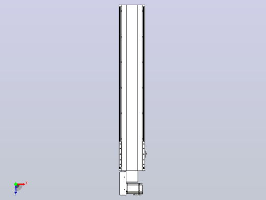 皮带直线轴半封闭可选导轨TPA-HNB-202D-140-L950-ML-C-P75-N3俯视缩略图