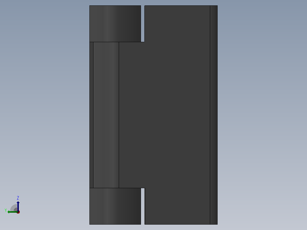 CL219-2铰链[CL219-1]左视图