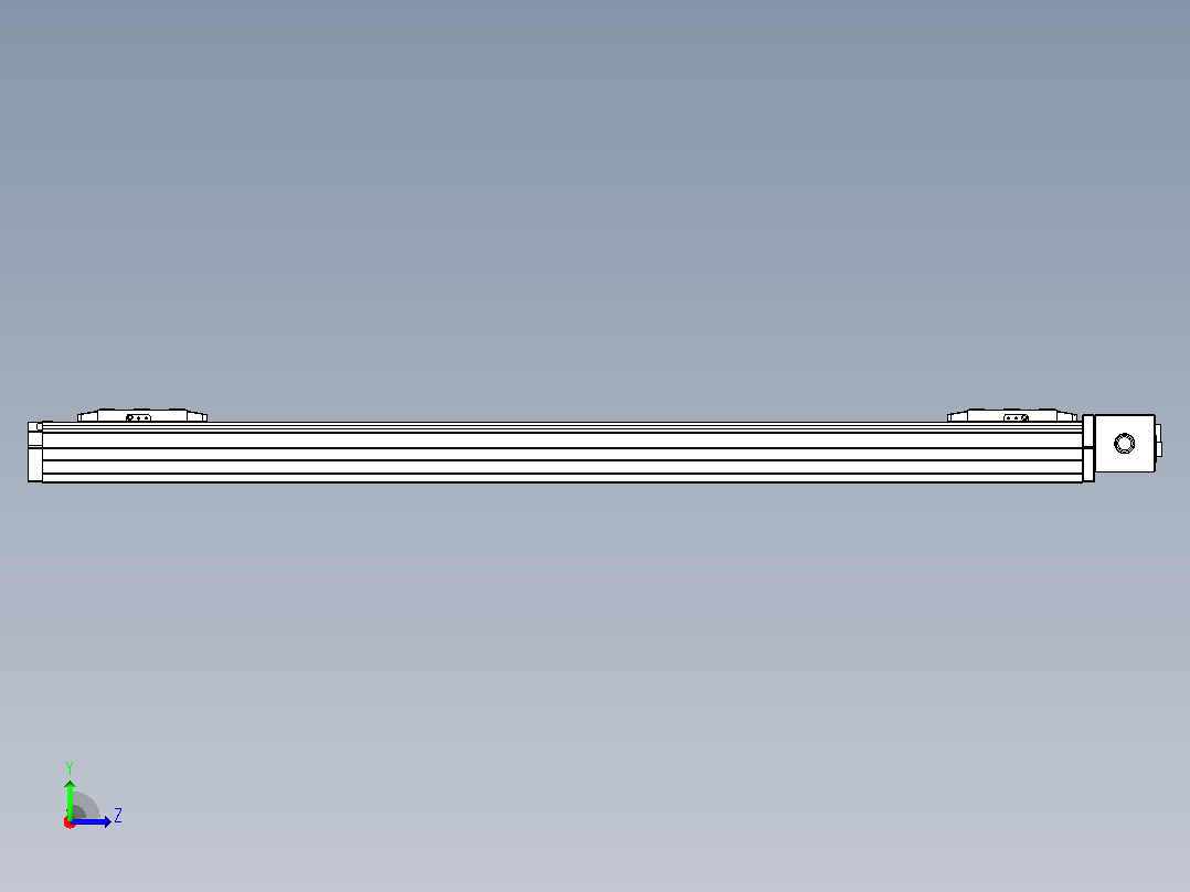 皮带直线轴双滑块型TPA-GCBS-80-P60-L375-DL-M20-N3左视图