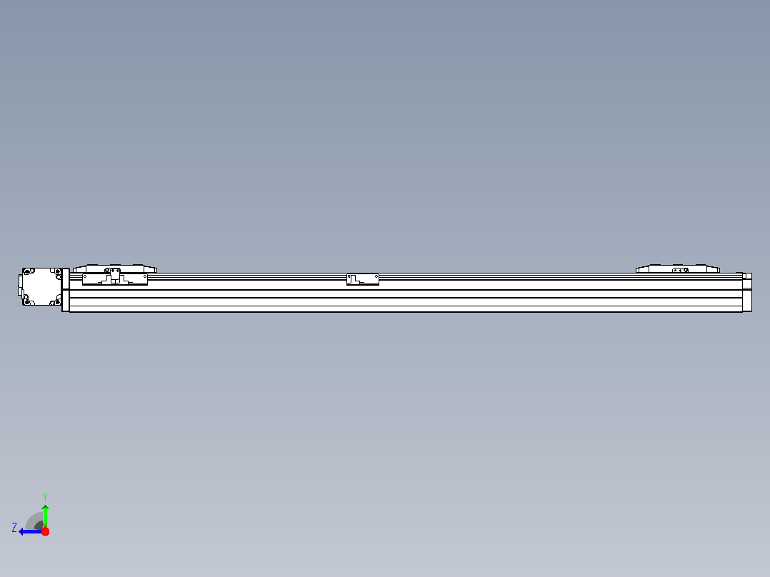 皮带直线轴双滑块型TPA-GCBS-80-P60-L375-DL-M20-N3右视图