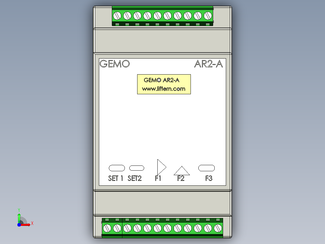 Gemo AR2-A 智能继电器前视图