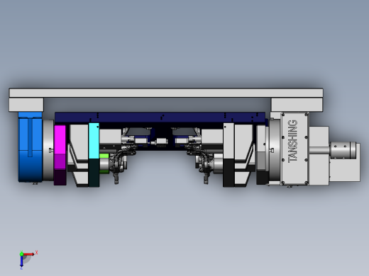 汽车转向节四轴加工夹具俯视缩略图