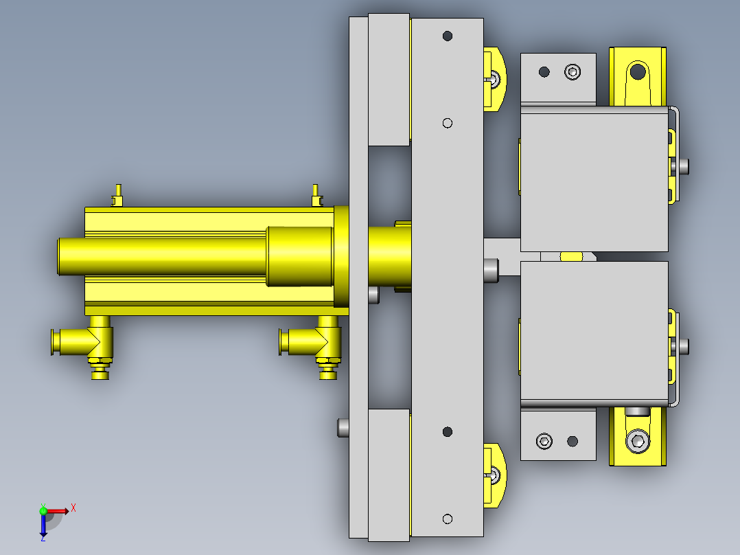 圆柱形片热熔敷俯视图