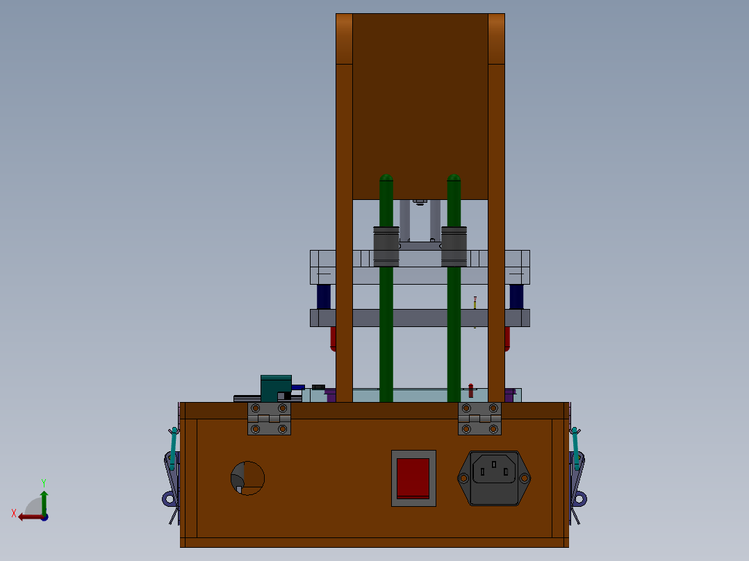检验治具后视图