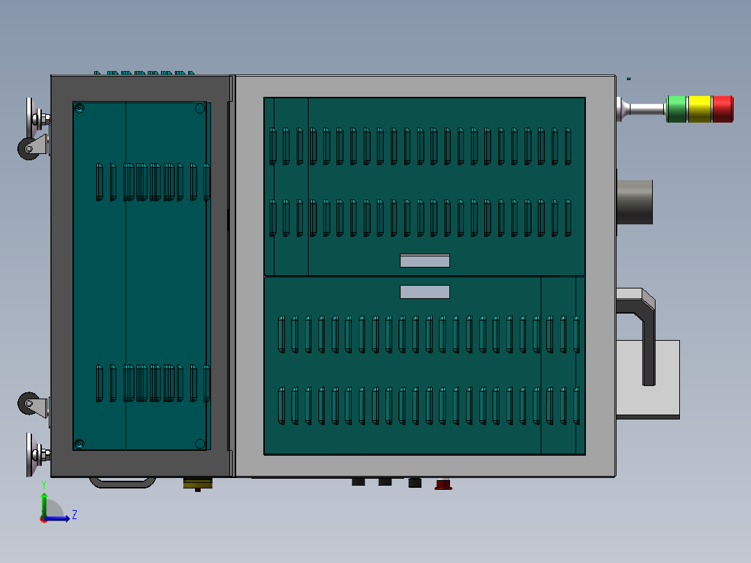 激光自动打标机sw17可编辑左视图