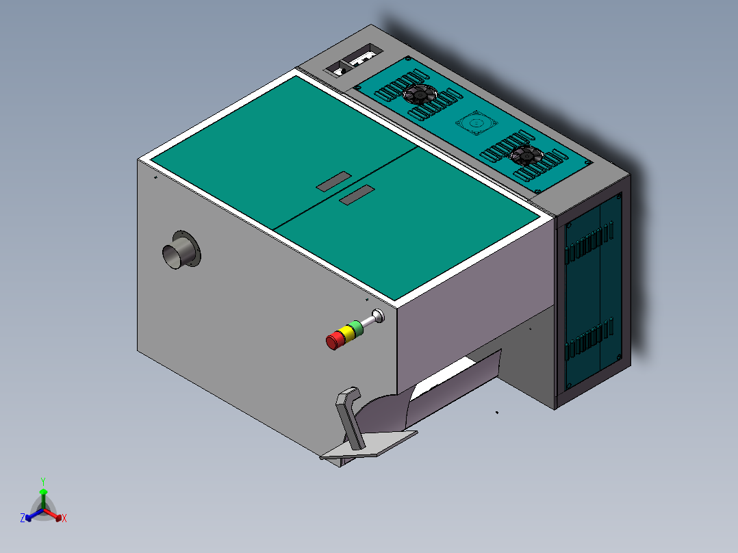 激光自动打标机sw17可编辑正等轴测图