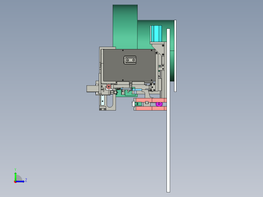 插pin裁切机、非标自动化插件机3D模型 (1)左视缩略图