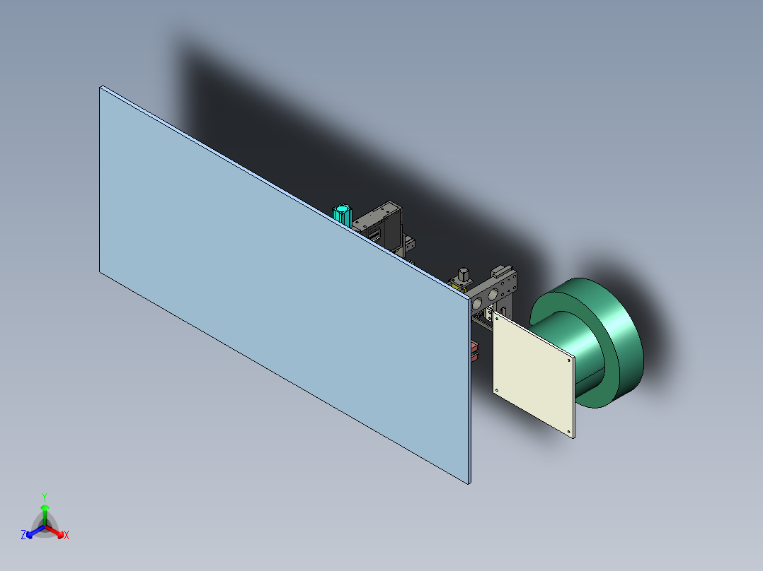 插pin裁切机、非标自动化插件机3D模型 (1)正等轴测图