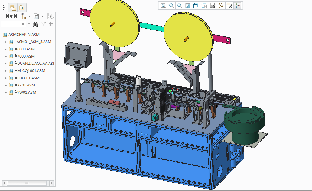 插pin裁切机、非标自动化插件机3D模型 (1)