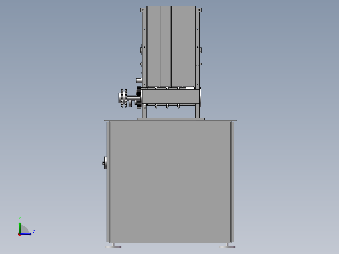 自动矫直机左视图