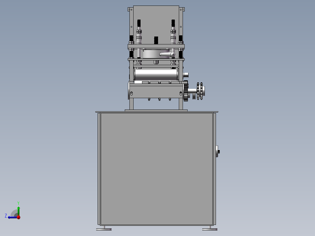 自动矫直机右视图