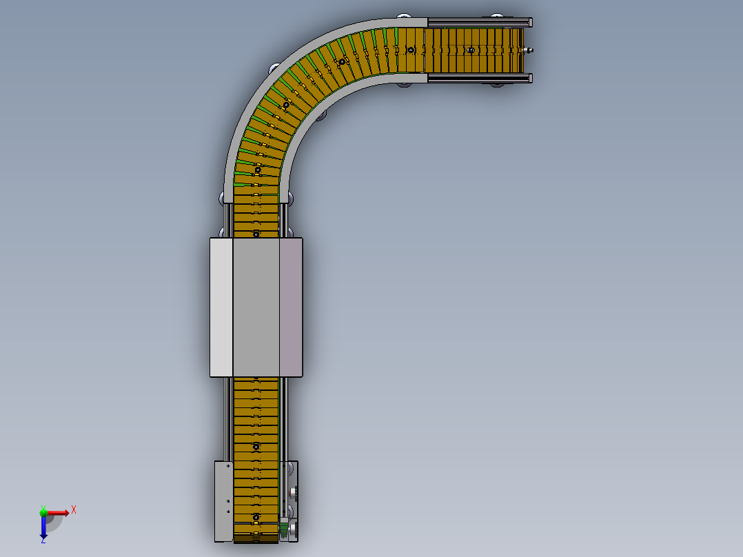 G832 转弯链条线体俯视图