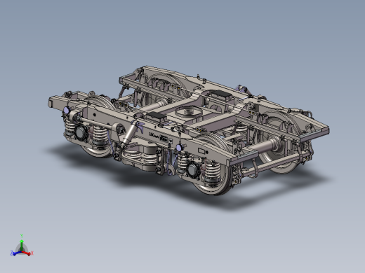 13套转向架3d图纸 机车、高铁动车转向架3d图纸 火车转向架3d模型