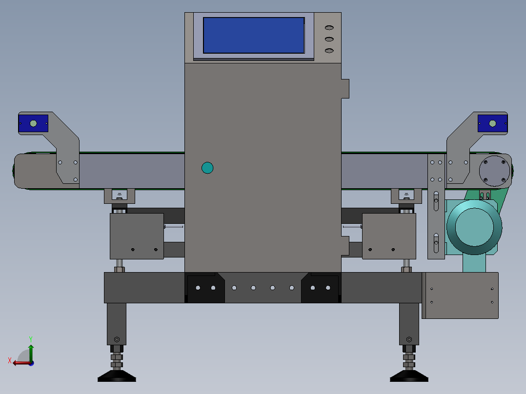 检重秤 二次称重 自动检重秤后视图