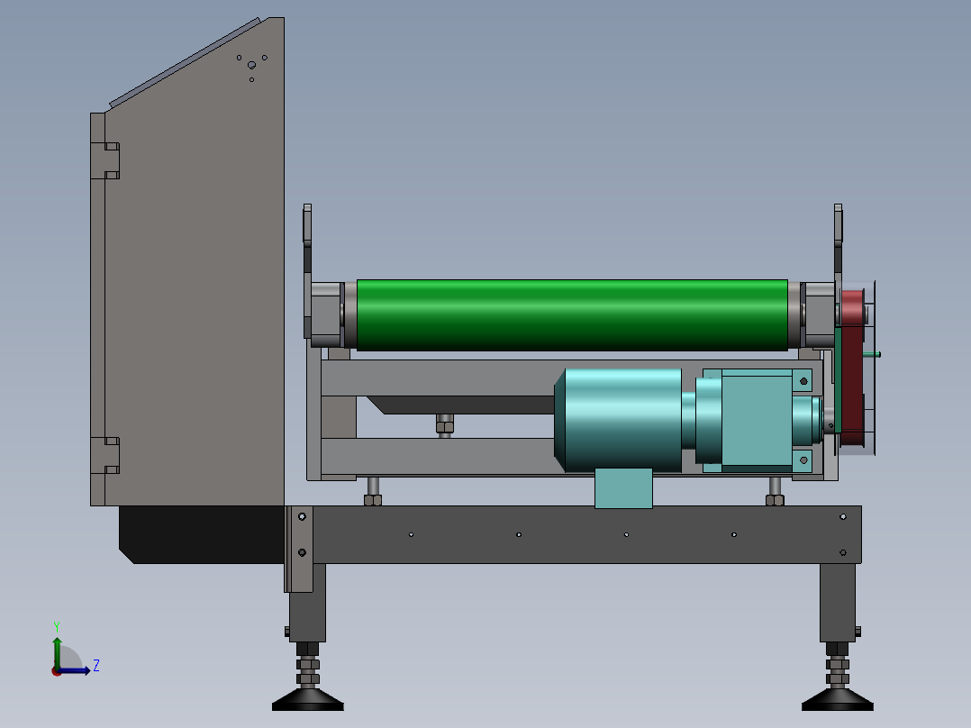检重秤 二次称重 自动检重秤左视图
