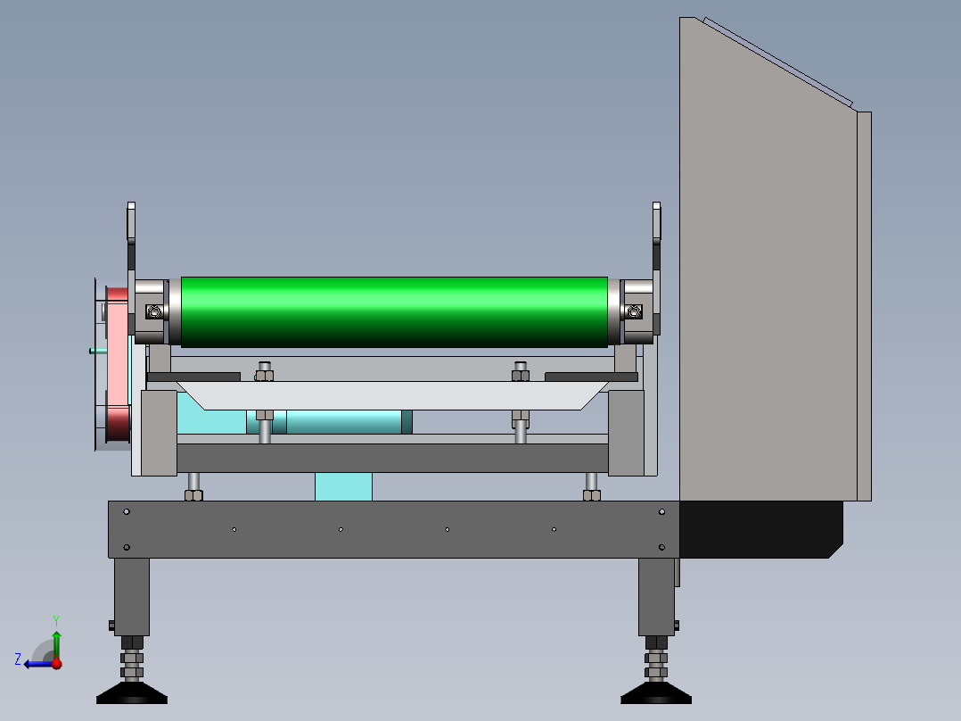 检重秤 二次称重 自动检重秤右视图