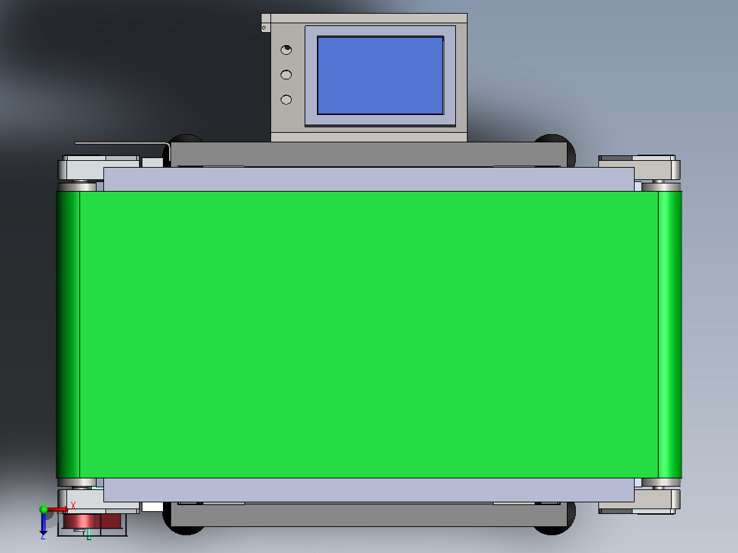 检重秤 二次称重 自动检重秤俯视图