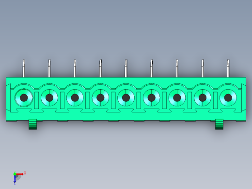 DEGSON 2EDG 系列 5.0mm 可插拔接线端子组-2EDGA-5.0-09P-14-00AH俯视缩略图
