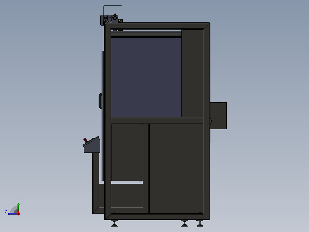 自动快门超声波机右视图