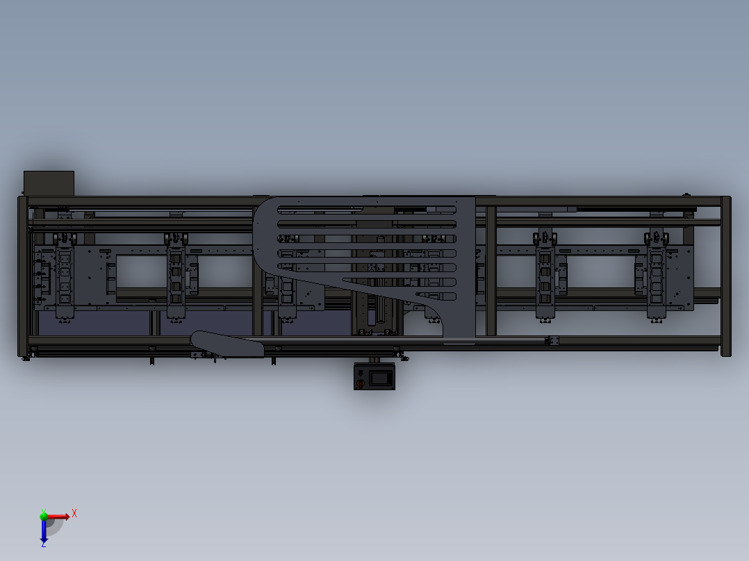 自动快门超声波机俯视图