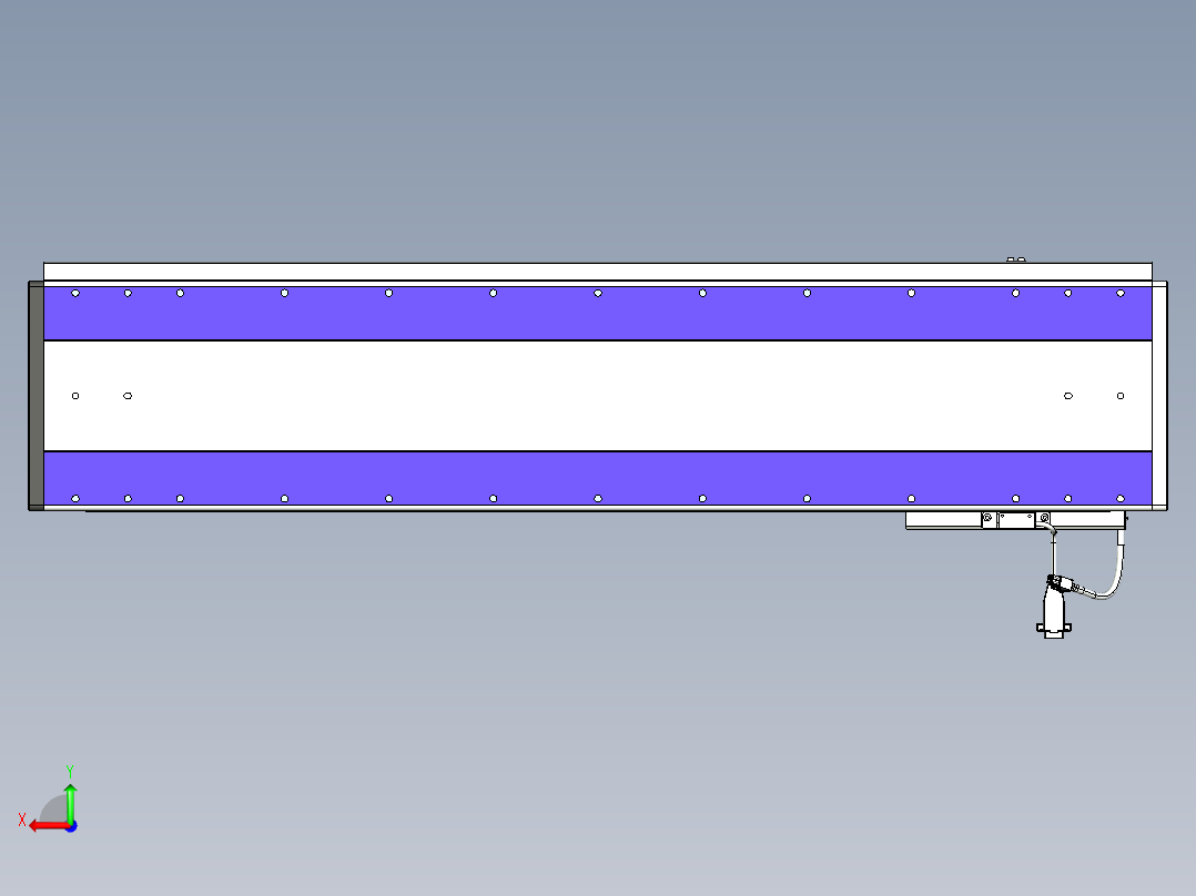 威洛博VL系列直线电机模组-VL22H3-S800后视图
