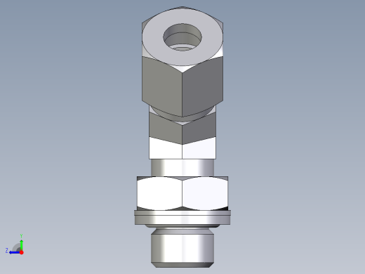 卡套式工业通用硬管接头EO_Adjustable_locknut_45_deg_elbow_VEE08ZLRCF右视缩略图