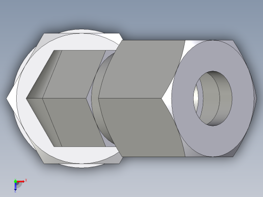 卡套式工业通用硬管接头EO_Adjustable_locknut_45_deg_elbow_VEE08ZLRCF俯视缩略图