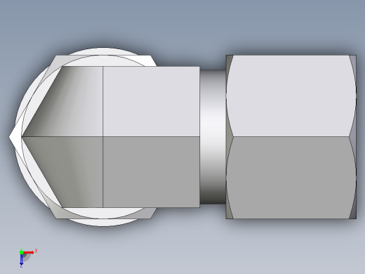 卡套式工业通用硬管接头EO_Adjustable_Locknut_elbow_WEE10SRCF俯视缩略图