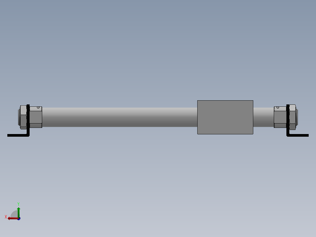 无杆气缸RMS20X275LB后视图