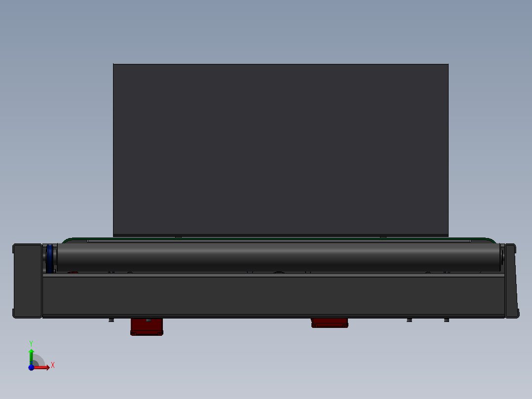 分拣动力辊道前视图