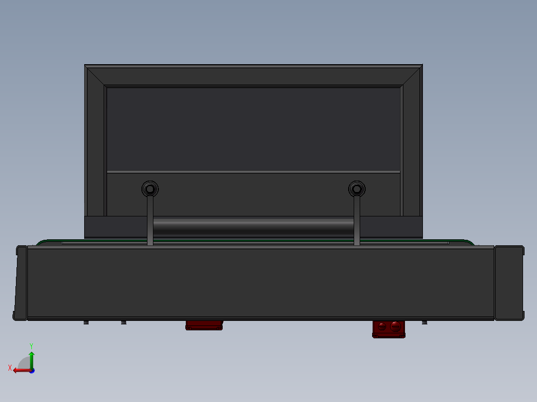 分拣动力辊道后视图