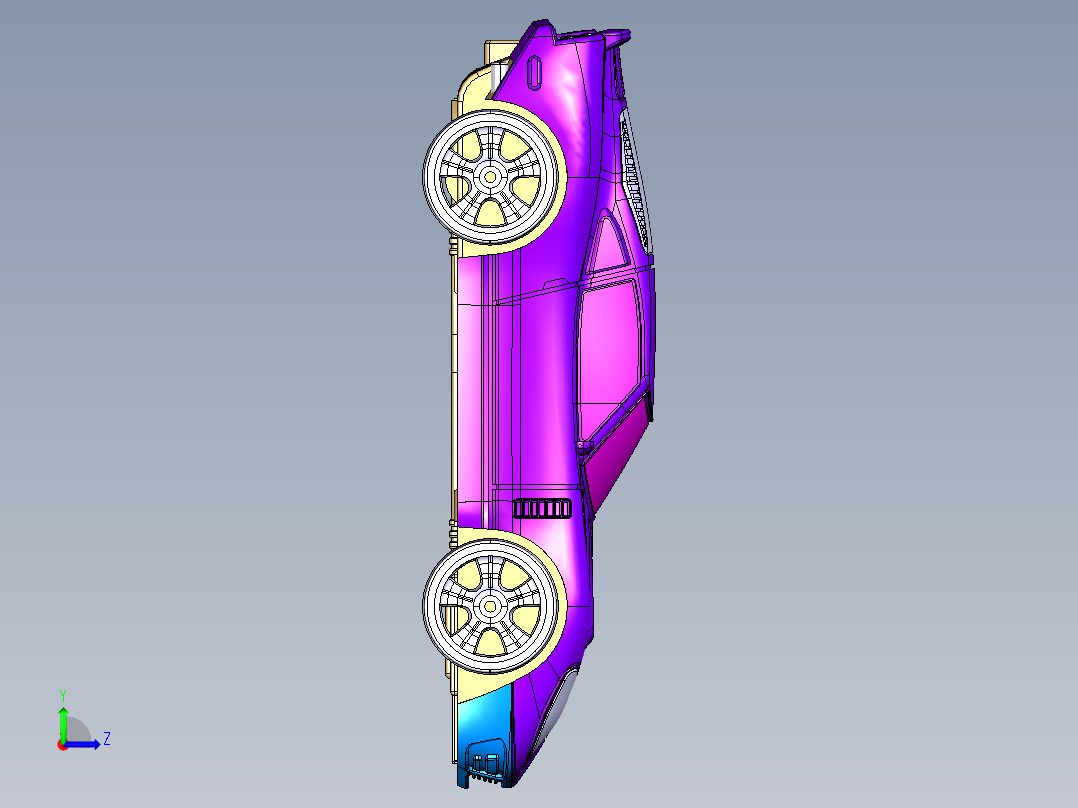 经典赛车 STP左视图