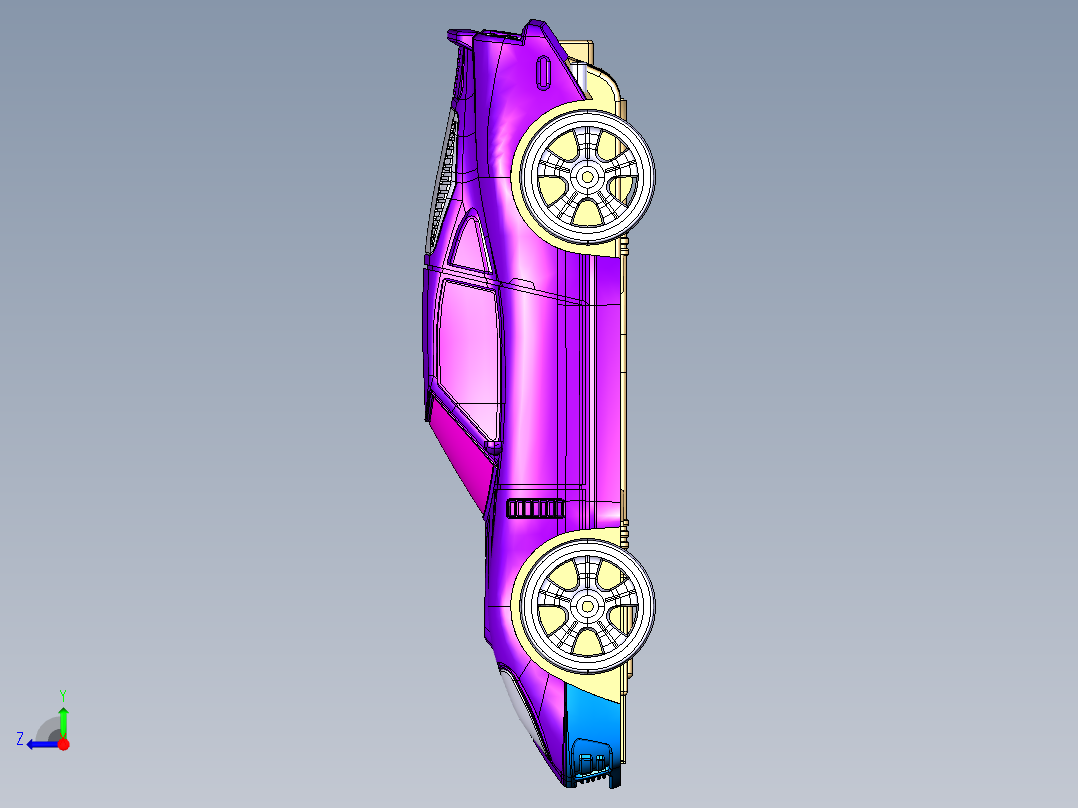 经典赛车 STP右视图