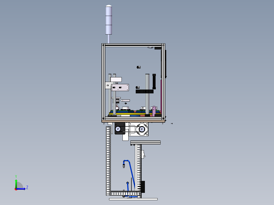 自动铆接刷油机左视图