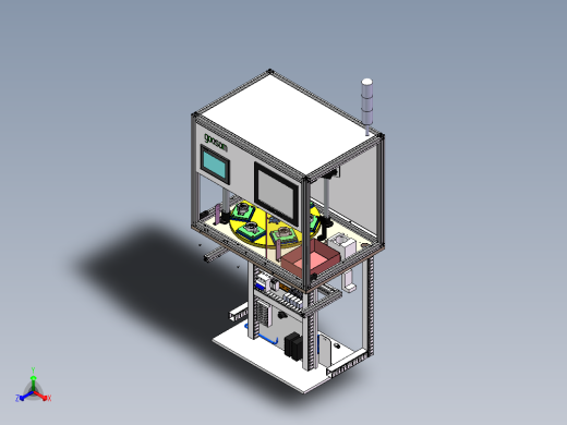 自动铆接刷油机正等轴测缩略图