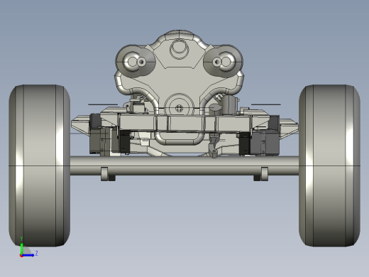 A650 in UAZ汽车底盘结构3D图纸 STEP格式左视缩略图