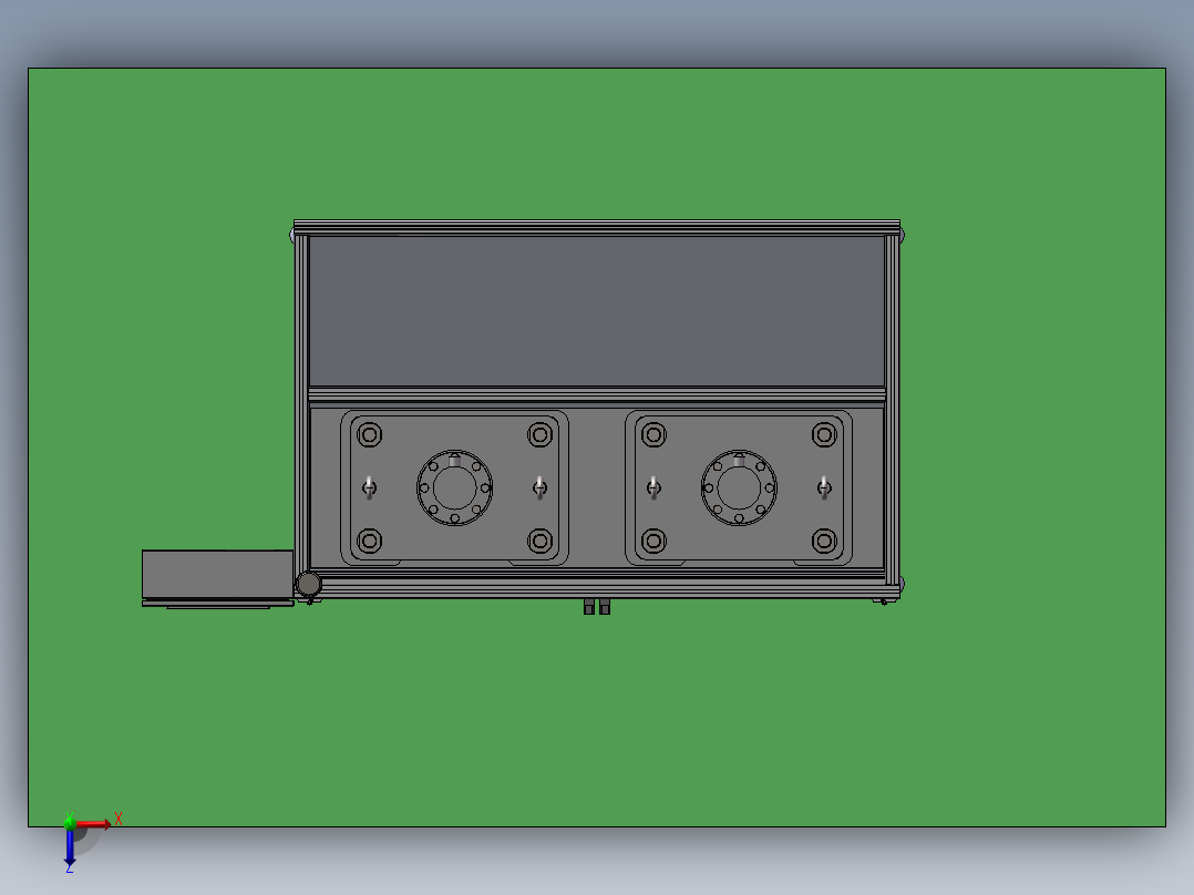 快速油缸检测台、油缸负载测试工作台俯视图