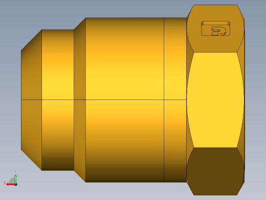 扩口式工业通用硬管接头Flared Seal Plug 639F-10后视缩略图