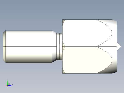 定位配件2268(B)多系列多零件图纸模型左视缩略图