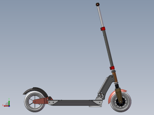 智能锂电滑板电动车后视缩略图