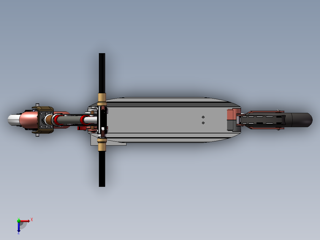 智能锂电滑板电动车俯视图