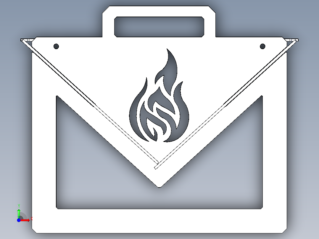 钣金烧烤架2前视图