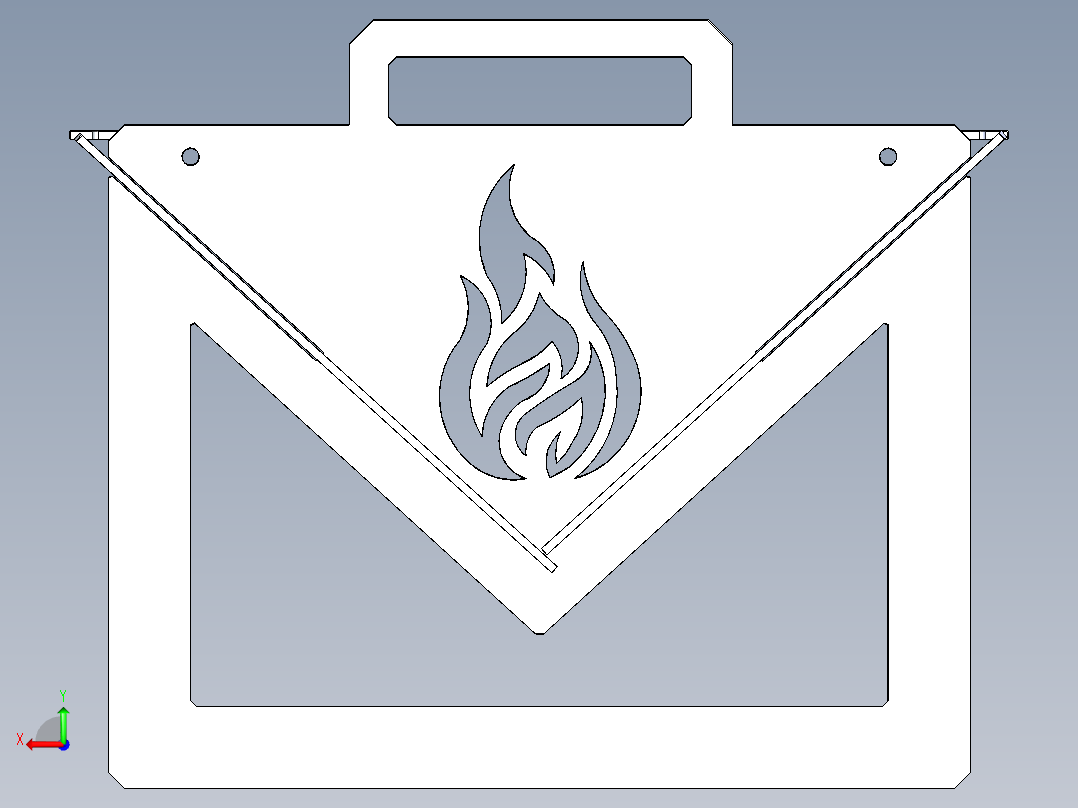 钣金烧烤架2后视图