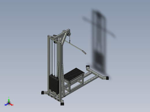 横向下拉和低排组合机正等轴测缩略图