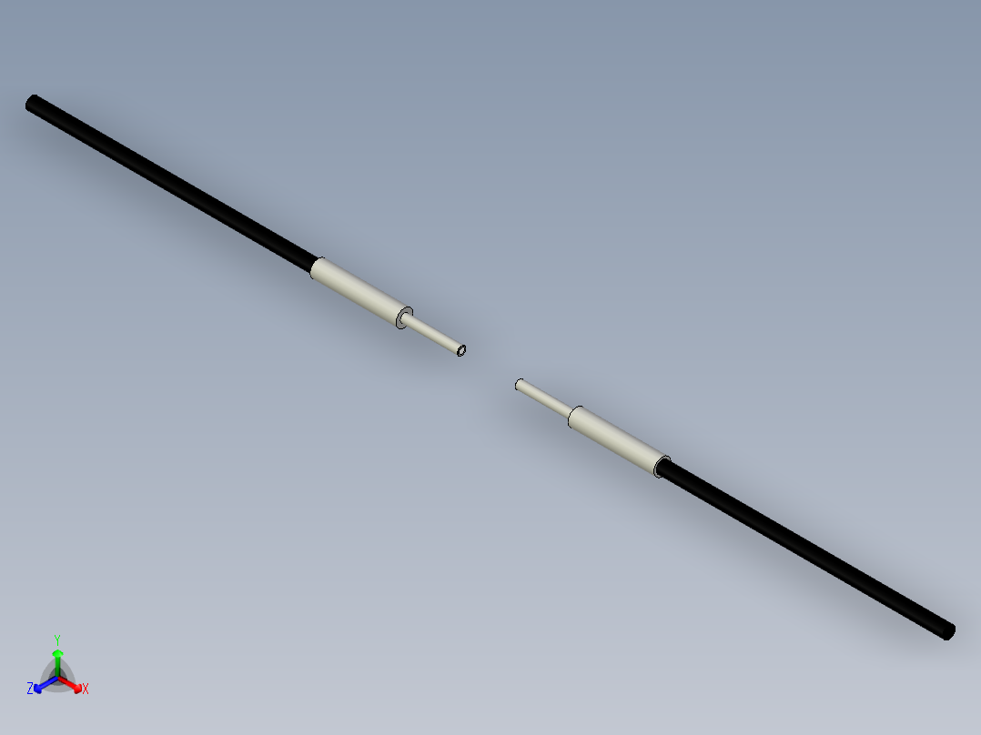光纤元件对射型FT-D321Q-I正等轴测图