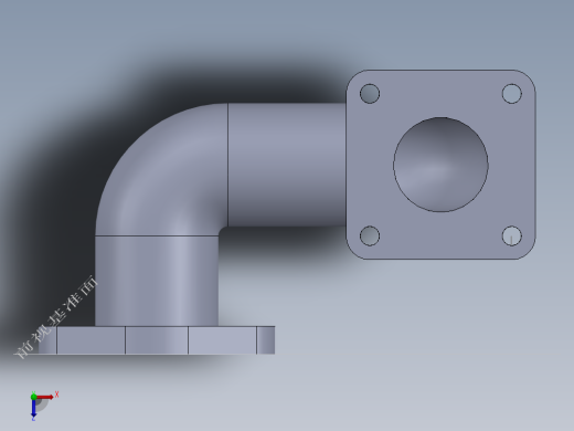 机械零件图11俯视缩略图
