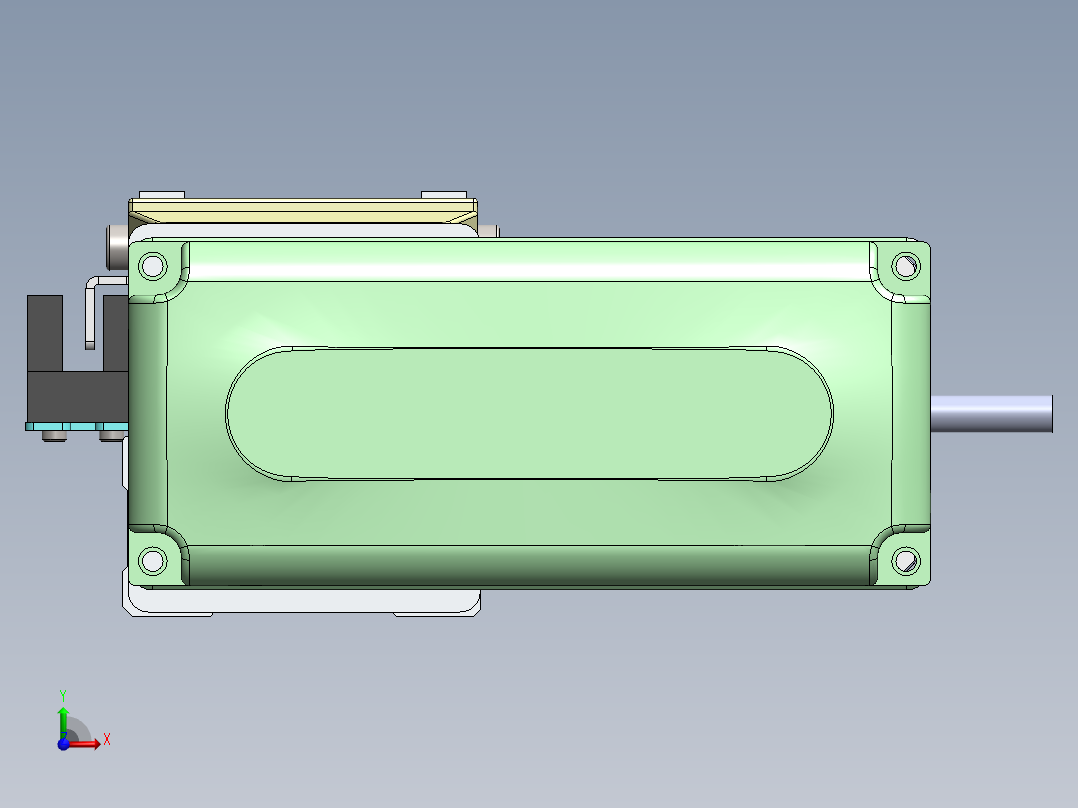 GTH内嵌丝杆全封闭GTH4-BL-42步进前视图
