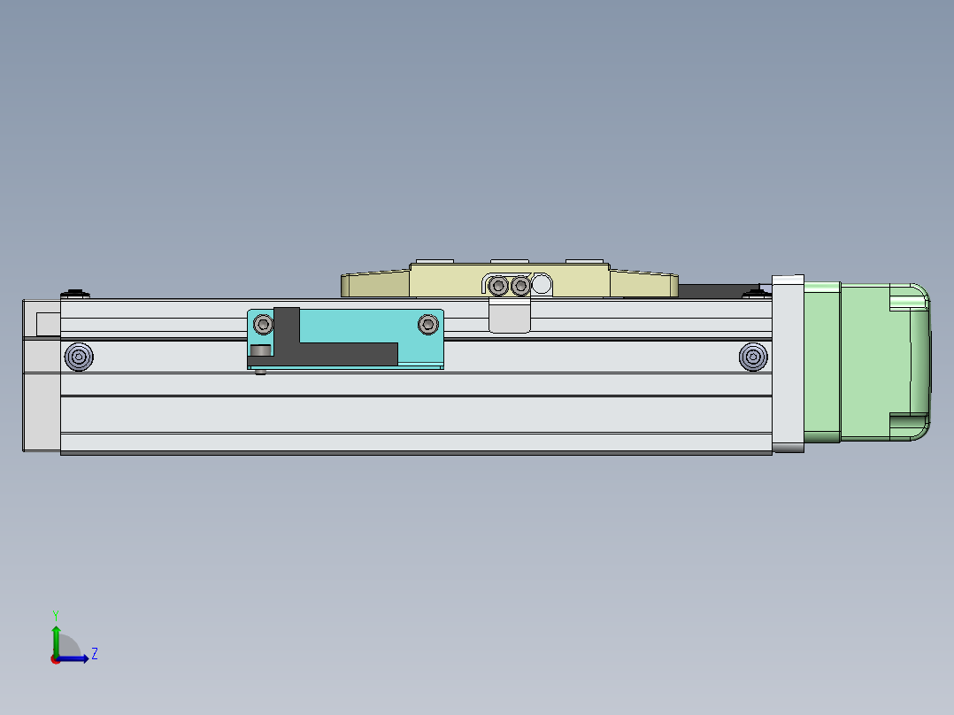 GTH内嵌丝杆全封闭GTH4-BL-42步进左视图